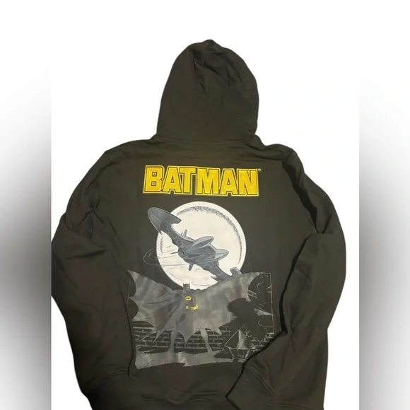 Black Batman hoodie new